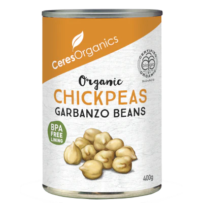 Ceres Organics Organic Chickpeas Garbanzo Beans 400g