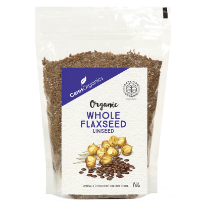 Ceres Organics Whole Flaxseed 450g