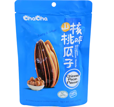 Cha Cha Chinese Pecan Roasted Sunflower Seeds 108g