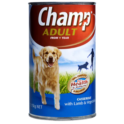 Champ Adult Casserole With Lamb & Vegetables Dog Food 1.15kg