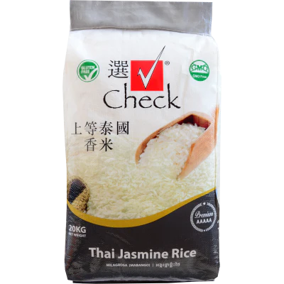 Check Thai Jasmine Rice 20kg