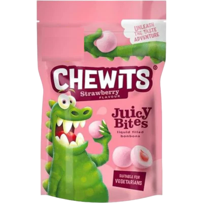 Chewits Strawberry Juicy Bites Liquid Filled Bonbons 115g