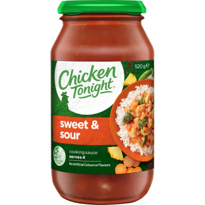 Chicken Tonight Sweet & Sour Cooking Sauce 0.52kg