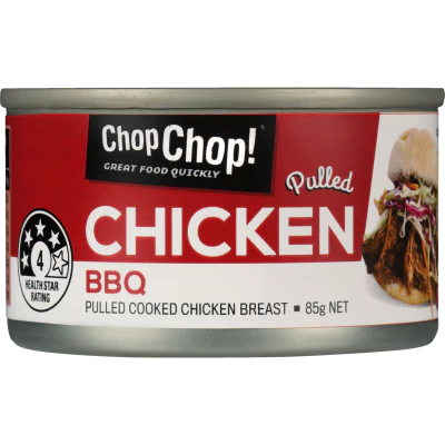 Chop Chop BBQ Pulled Cooked Chicken Breast 85g