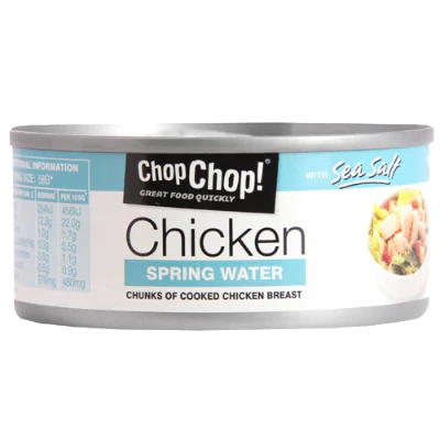 Chop Chop Springwater Chunks Cooked Of Chicken Breast 160g