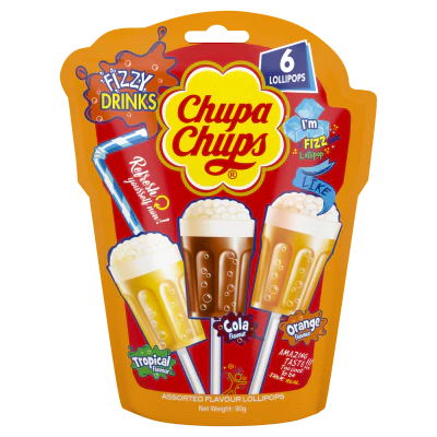 Chupa Chups Fizzy Drinks Lollipops 90g