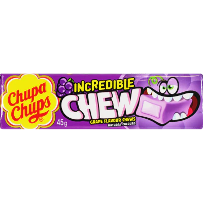 Chupa Chups Grape Flavour Incredible Chews 45g