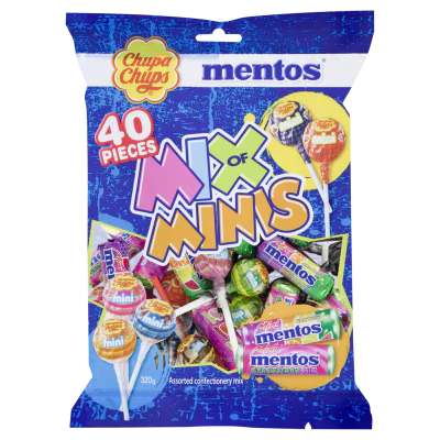 Chupa Chups Mentos Mix Of Minis 320g