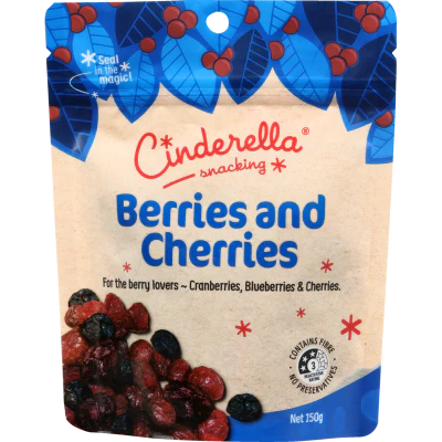 Cinderella Cherries And Berries 150g