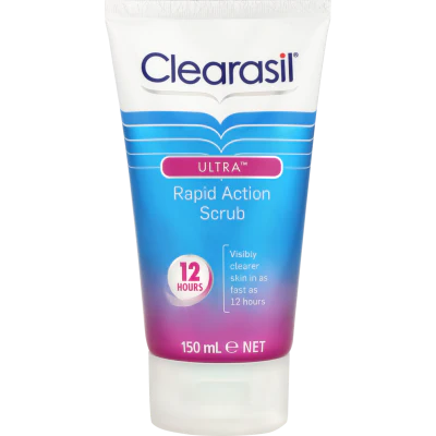 Clearasil Ultra Rapid Action Deep Pore Scrub Facial Cleanser 150ml