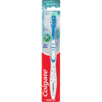 Colgate Max White Medium Polishing Star Toothbrush 1pk