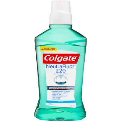 Colgate NeutraFluor 220 Daily Fluoride Mint Mouthwash 473ml