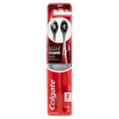 Colgate Optic White Pro Series Soft Toothbrush 2pk