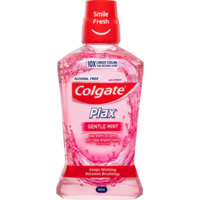 Colgate Plax Gentle Mint 12 Hr Protection Mouthwash 500ml