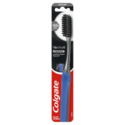 Colgate Slim Soft Charcoal Toothbrush 1pk