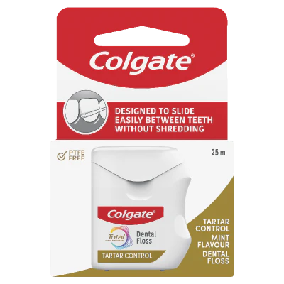 Colgate Total Tartar Control Mint Flavour Dental Floss 25m
