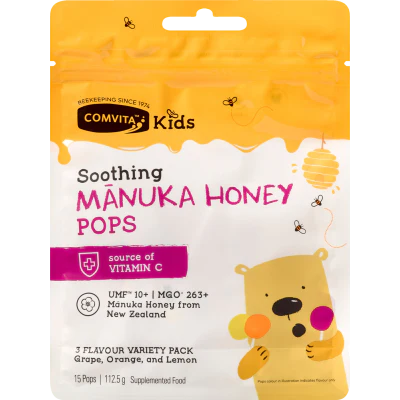 Comvita Kids Soothing Manuka Honey Pops 113g