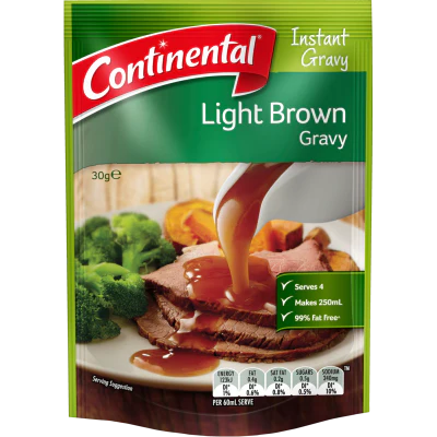 Continental Light Brown Gravy Mix 30g