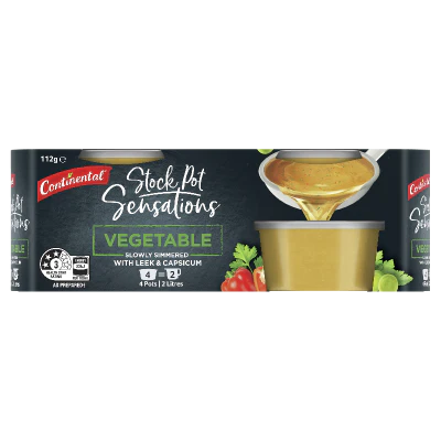 Continental Stock Pot Vegetable Concentrate 4pk