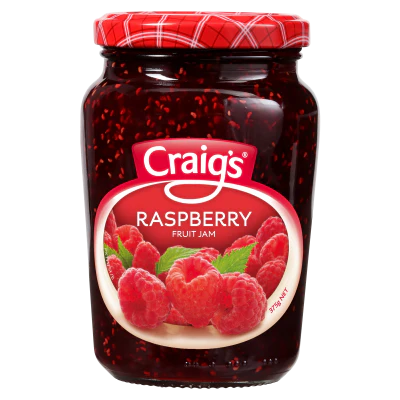 Craig's Raspberry Fruit Jam 375g