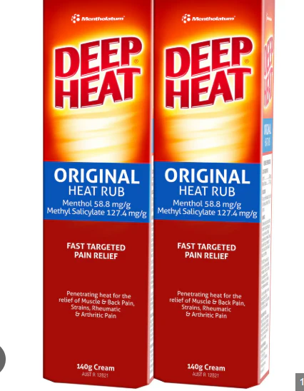 Deep Heat Original Heat Rub 140 g x 2 pk