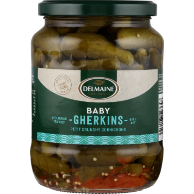 Delmaine Baby Gherkins 670g