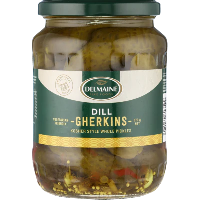 Delmaine Dill Gherkins 670g