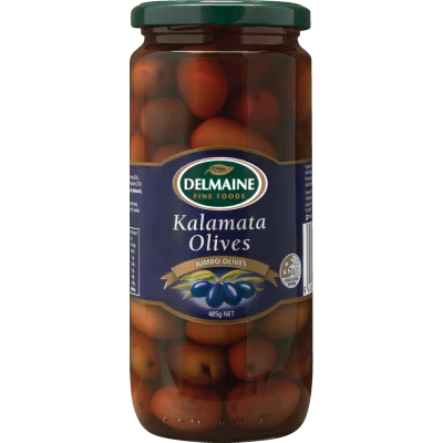 Delmaine Jumbo Kalamata Olives 485g