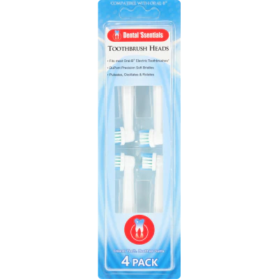 Dental 'Ssentials Toothbrush Heads 4pk