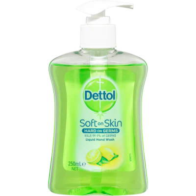 Dettol Antibacterial Lemon & Lime Liquid Hand Wash Pump 250ml
