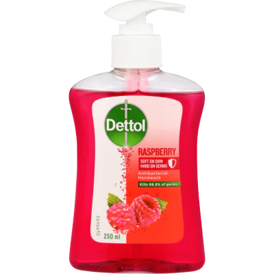 Dettol Antibacterial Raspberry Liquid Hand Wash Pump 250ml
