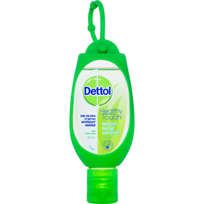 Dettol Antibacterial Refresh Aloe Vera Instant Hand Sanitizer Green Clip 50ml