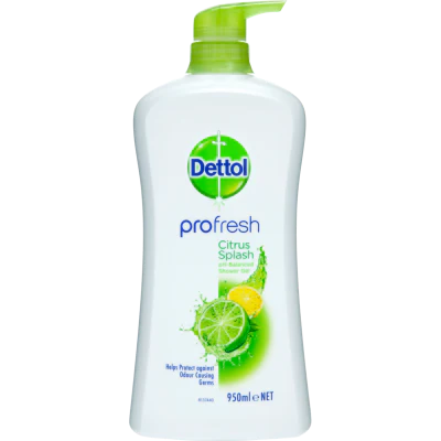 Dettol Profresh Lemon & Lime Shower Gel Pump 950ml