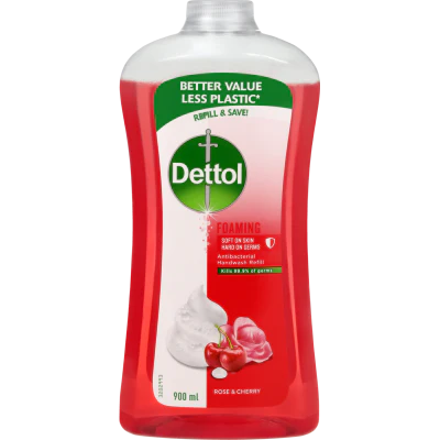 Dettol Rose & Cherry In Blossom Foaming Hand Wash Refill 900ml