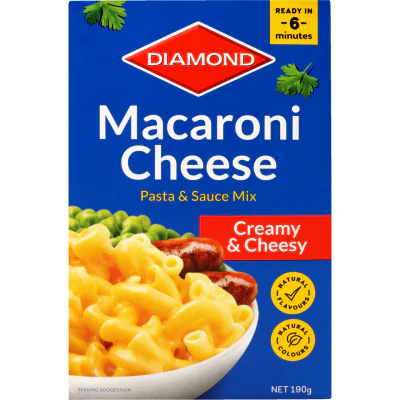 Diamond Macaroni Cheese Pasta & Sauce Mix 190g