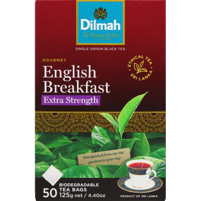 Dilmah English Breakfast Extra Strength Tagless Teabags 50pk