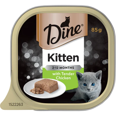 Dine Kitten With Tender Chicken Wet Cat Food 85g