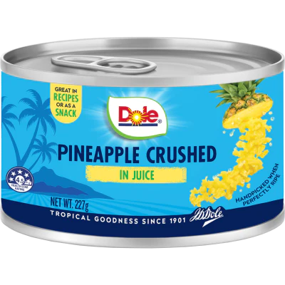 Dole Pineapple Crushed In Juice 227g