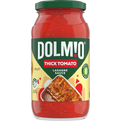 Dolmio Thick Tomato Lasagne Pasta Sauce Jar 505g