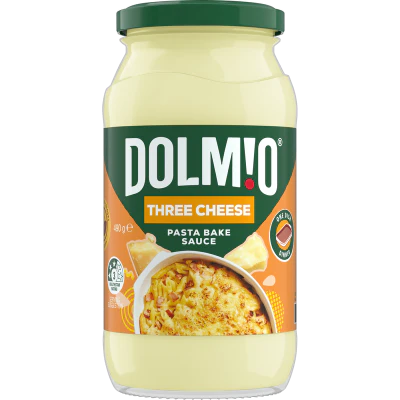 Dolmio Three Cheese Pasta Bake Sauce Jar 490g