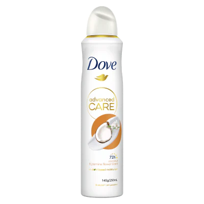 Dove Advanced Care Coconut & Jasmine Scent 72hr Antiperspirant Deodorant 250ml
