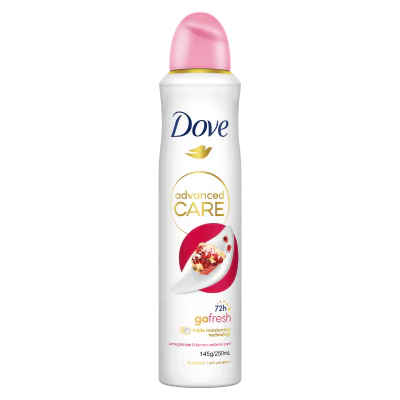Dove Advanced Care Go Fresh Pomegranate & Lemon Verbena Scent 72hr Antiperspirant Deodorant 250ml