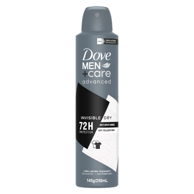 Dove Men + Care Advanced Invisible Dry 72hr Antiperspirant Deodorant 250ml