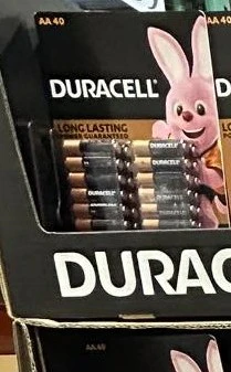 DURACELL ALKALINE BATTERIES AA 40 PACK