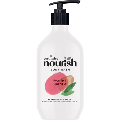 Earthwise Nourish Rosehip & Almond Oil Body Wash 1L
