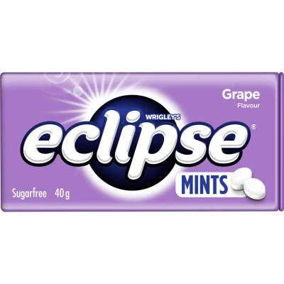 Eclipse Grape Flavour Chewy Mints 40G