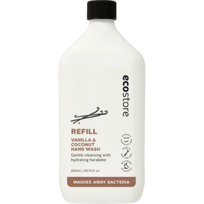 Ecostore Vanilla & Coconut Hand Wash Refill 850ml