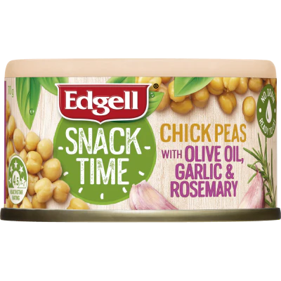 Edgell Snack Time Chickpeas With Olive Oil Garlic & Rosemary 70g
