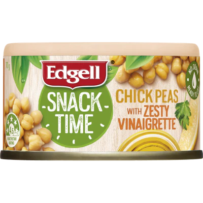Edgell Snack Time Chickpeas With Zesty Vinaigrette 70g