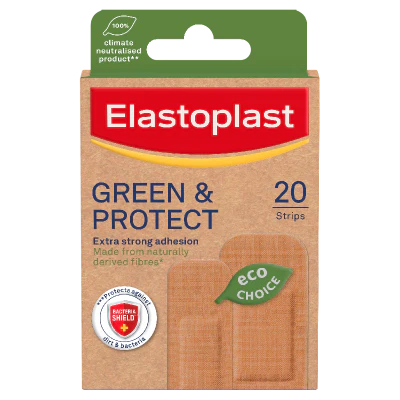 Elastoplast Green & Protect Plaster Strips 20pk